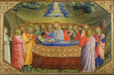 Funérailles de la Vierge Marie du prédelle du Retable de l